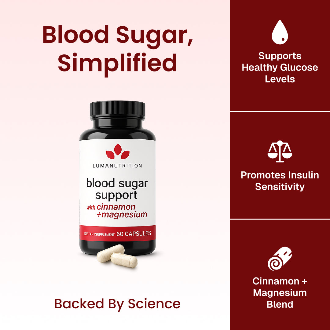 Blood Sugar Support PDP infographic