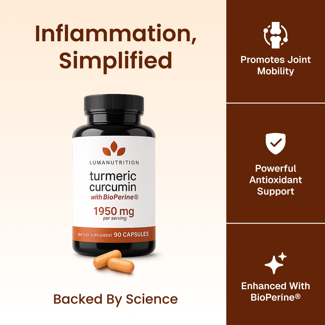 Turmeric Curcumin PDP infographic