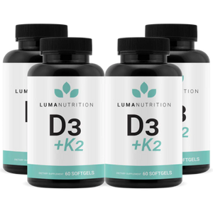 Vitamin D3 + K2 - 4 Bottles