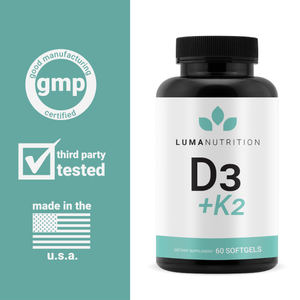 Vitamin D3 + K2 - 3 Bottles