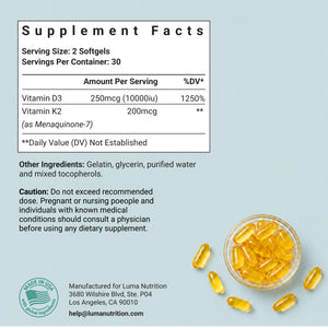Vitamin D3 + K2