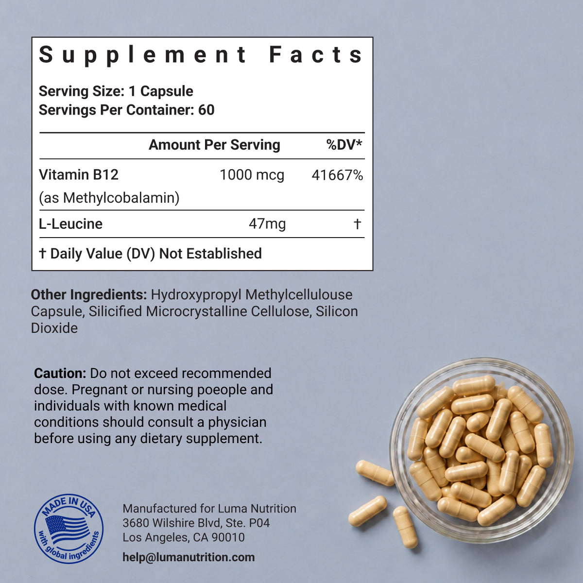 Vitamin B12 supplement facts