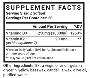 Vitamin D3 + K2