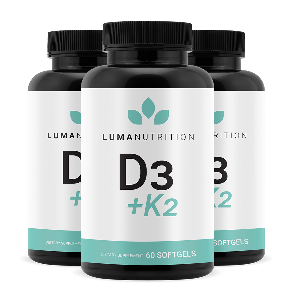 Vitamin D3 + K2 - 3 Bottles