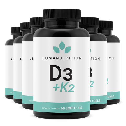 Vitamin D3 + K2 - 6 Bottles