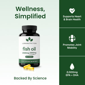 Omega 3 Fish Oil PDP infographic