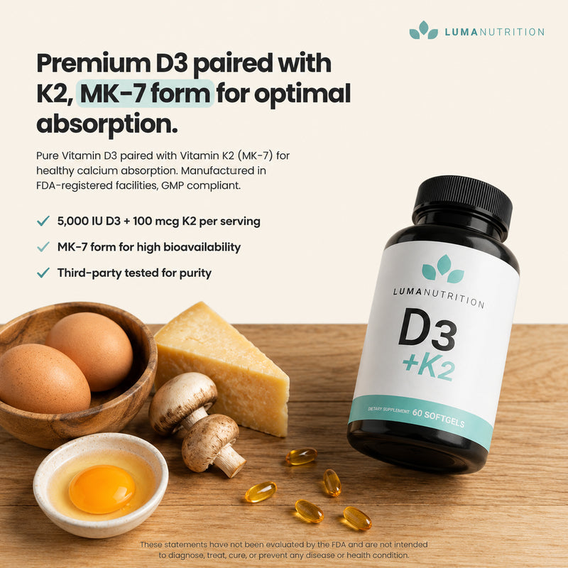 Vitamin D3 + K2