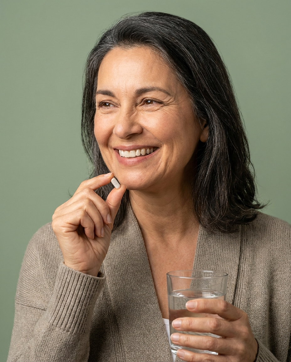 Luma customer with supplement capsule