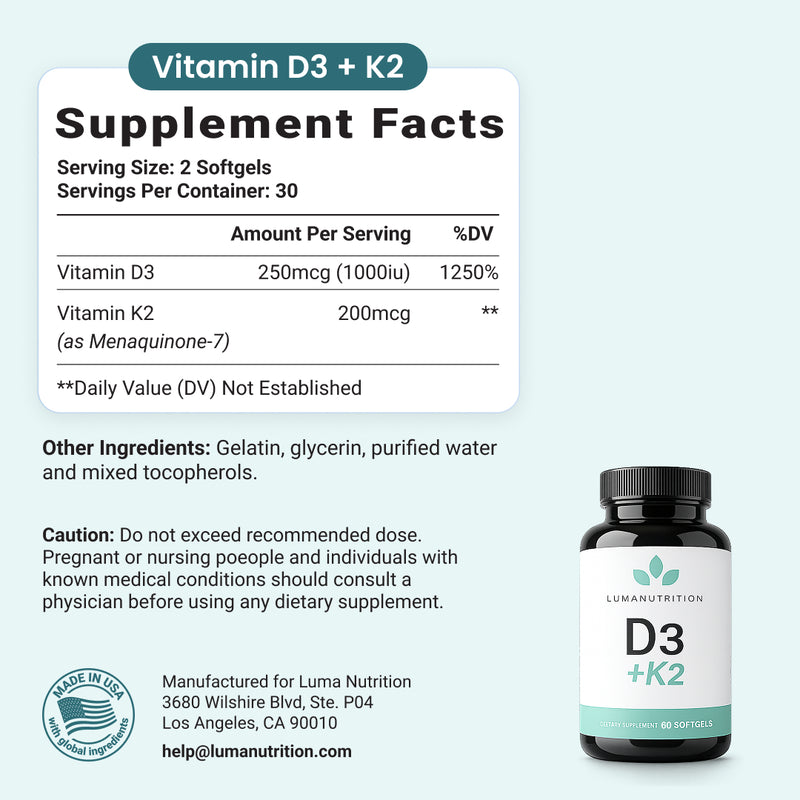 Vitamin D3 + K2 product image 6