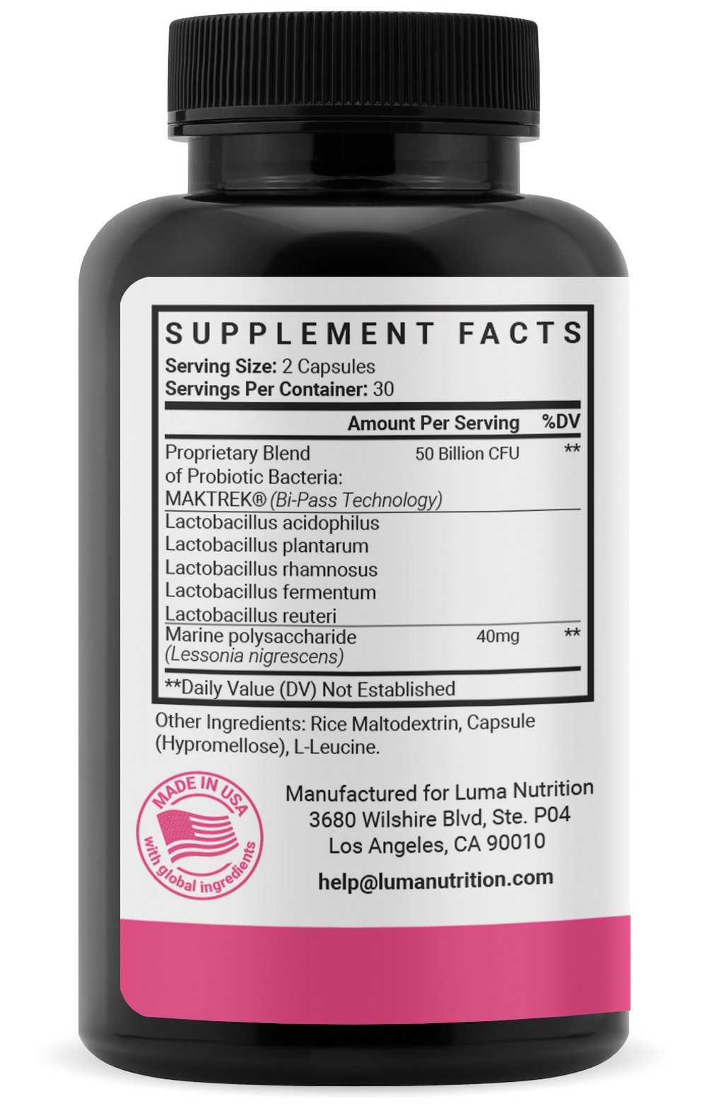 Women's Probiotic - LUMA NUTRITION